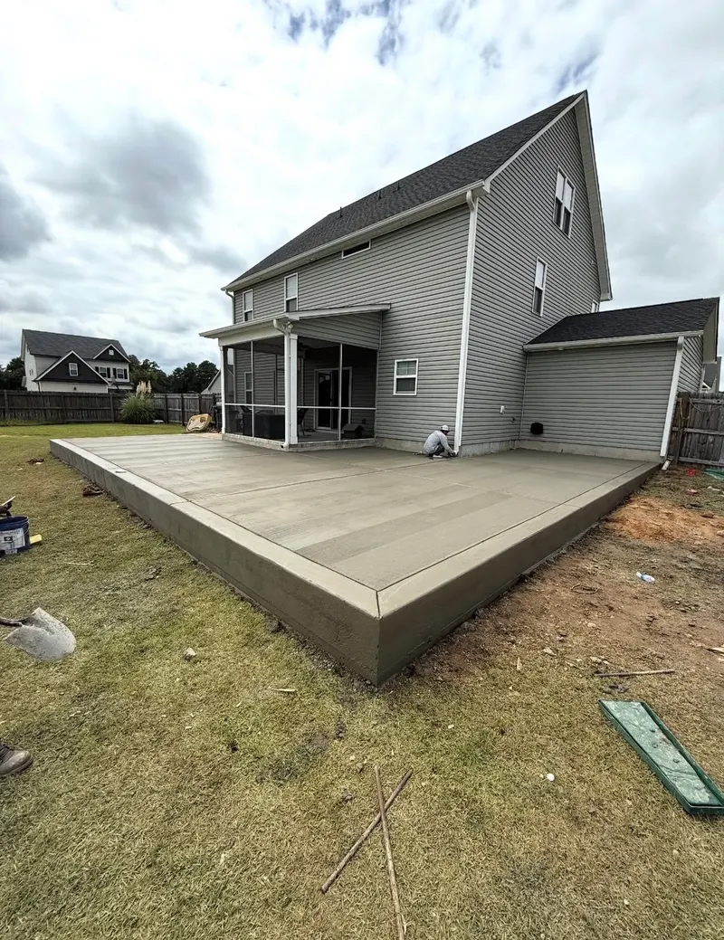 Concrete patio project